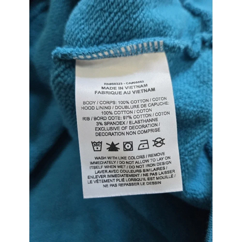 Nike Air Jordan Essential Flight Fleece Pullover Hoodie Cyber Teal Size Small